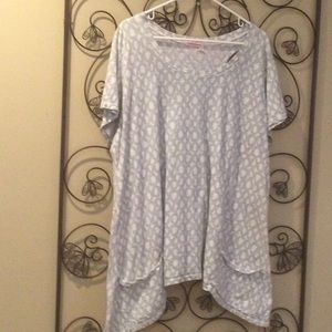 Fresh Produce Top Twin Peaks Vapor Gray White